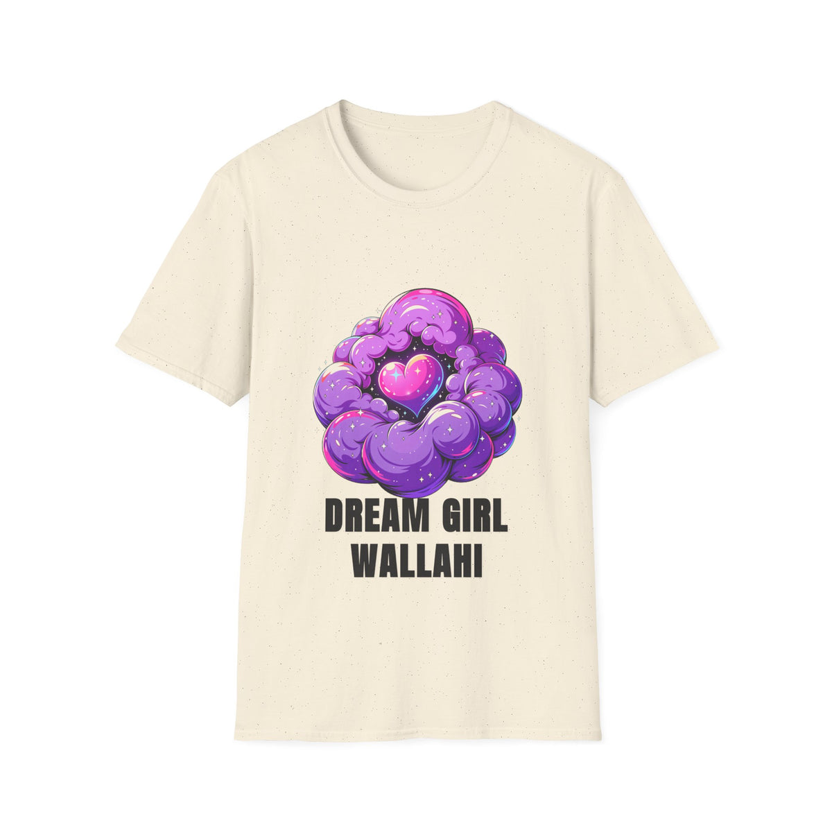 Dream Girl Wallahi T-Shirt — Cute Purple Heart Cloud Graphic Tee - Trending Now - August 2026