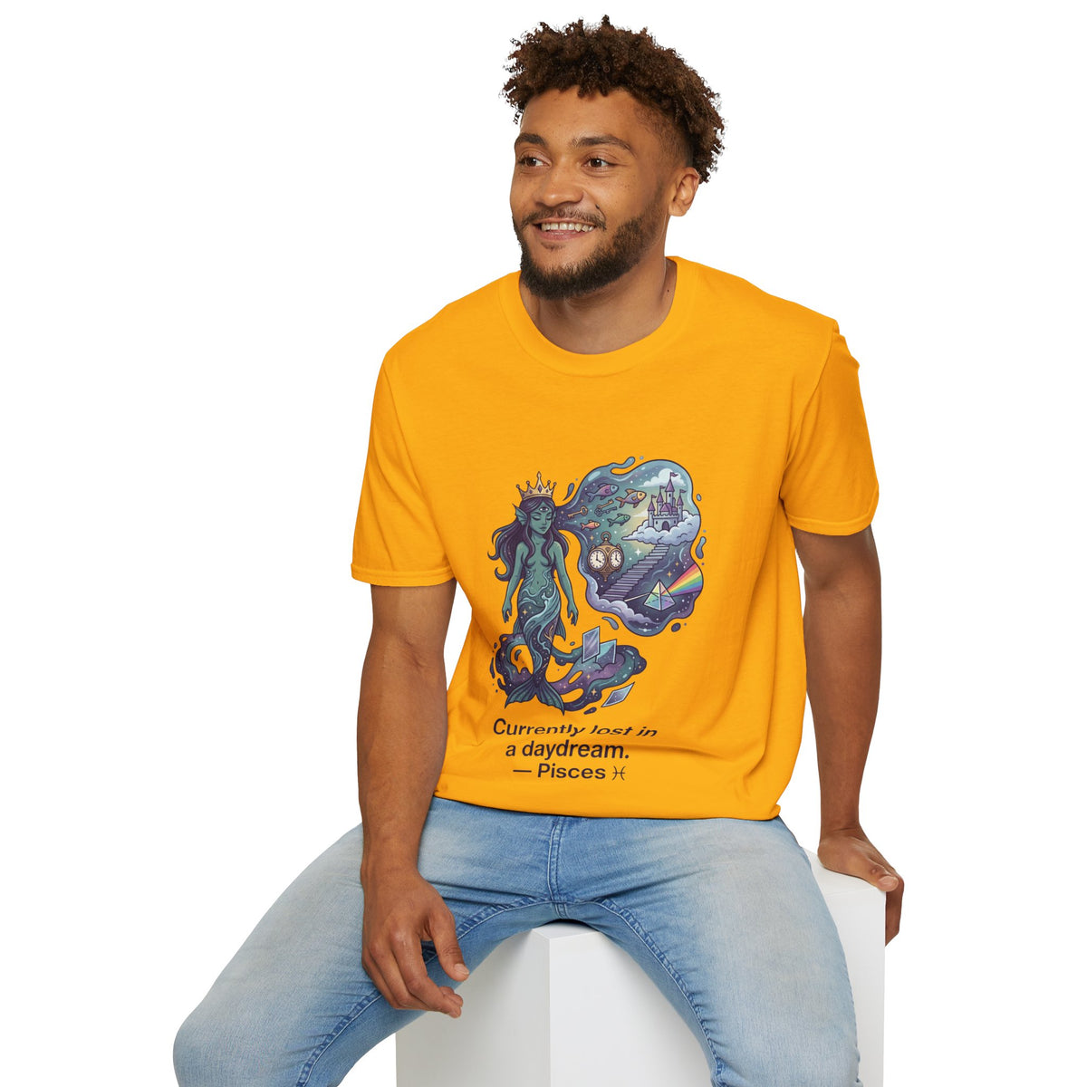 Pisces Daydream T-Shirt — 'Currently Lost in a Daydream' Zodiac Graphic Tee