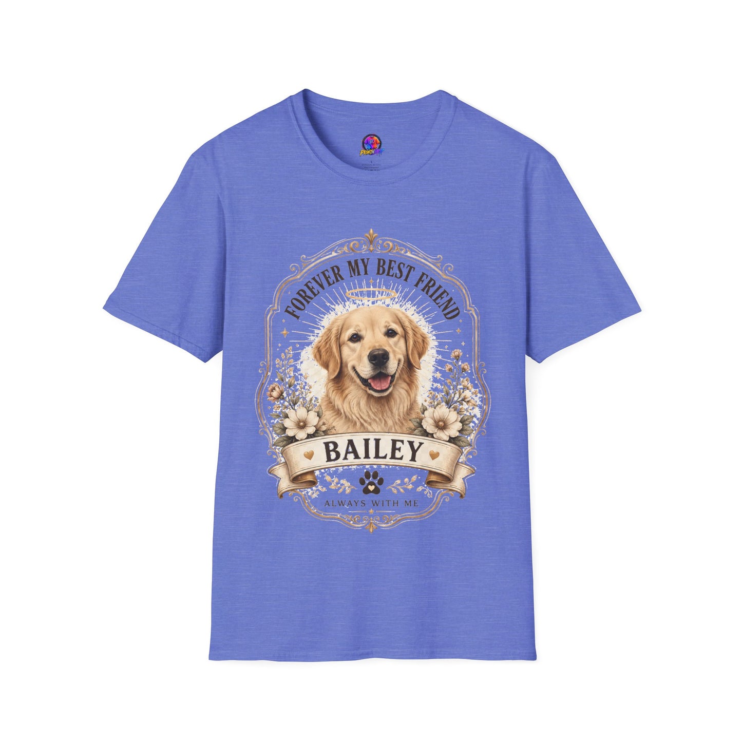 Forever My Best Friend Memorial Dog T-Shirt — Personalized Pet Tribute Tee