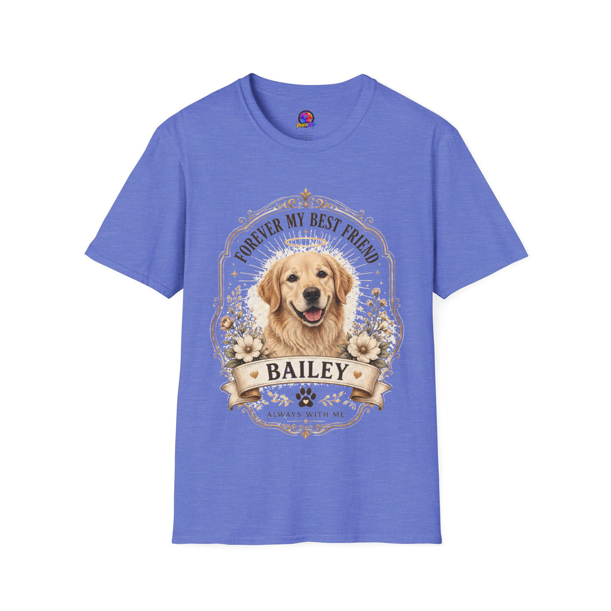 Forever My Best Friend Memorial Dog T-Shirt — Personalized Pet Tribute Tee