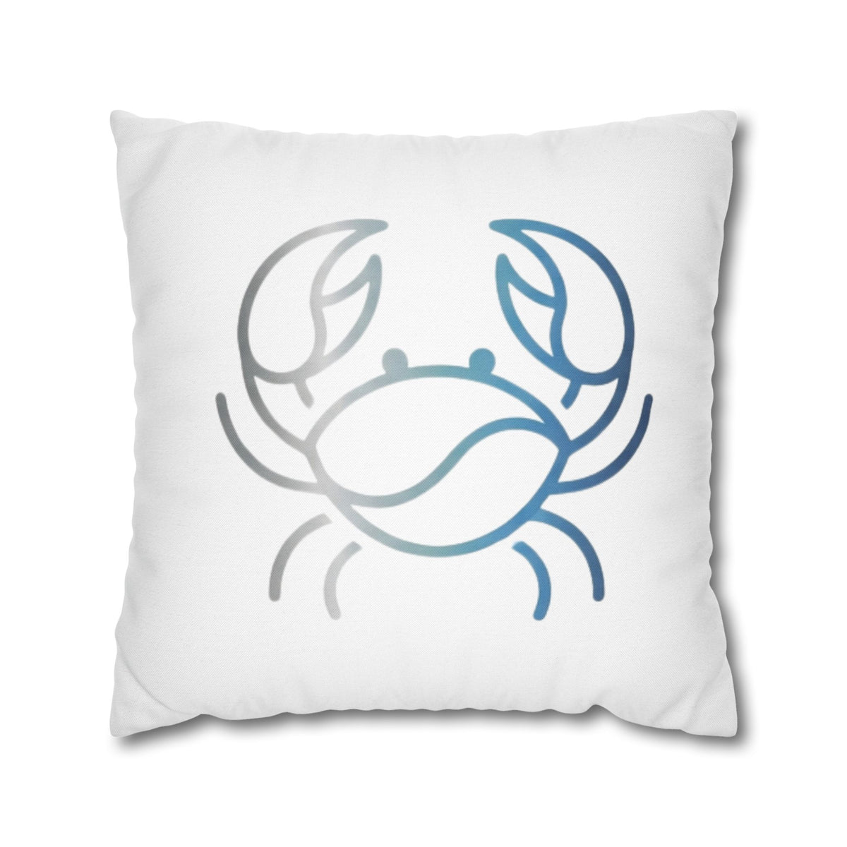 Cancer Zodiac Crab Coastal Throw Pillowcase — Nautical Beach Decor