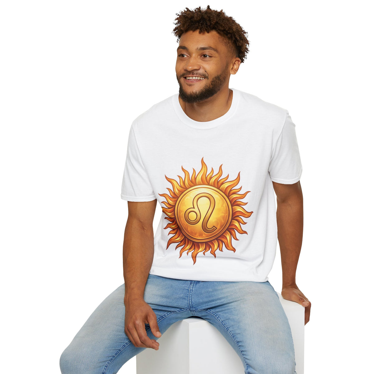 Leo Sun T‑Shirt — Zodiac Sunburst Graphic Tee