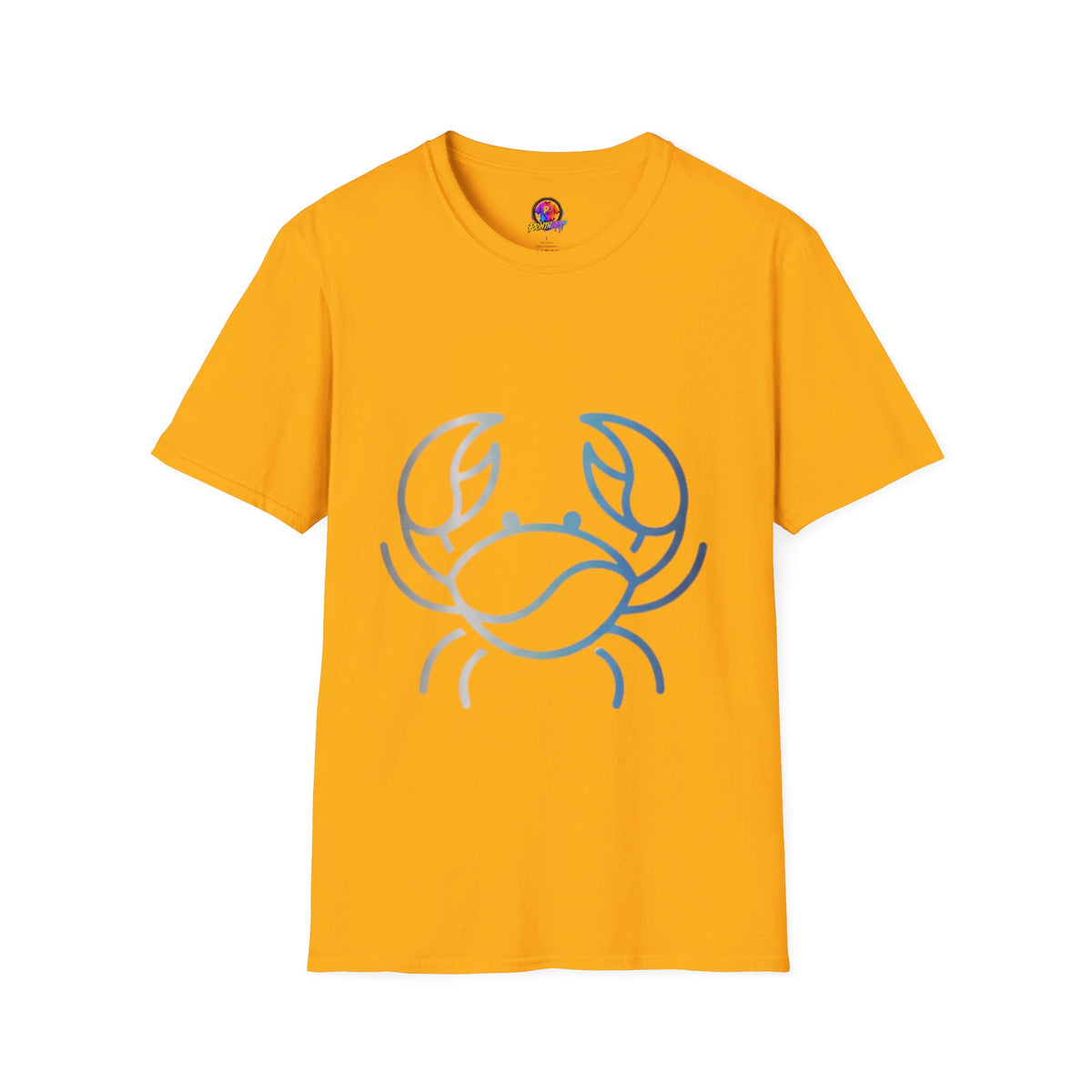 Cancer Zodiac Crab Graphic T-Shirt — Minimal Coastal Zodiac Summer Tee