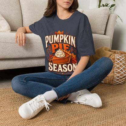 Pumpkin Pie Season T-Shirt — Autumn Thanksgiving Dessert Lover Tee