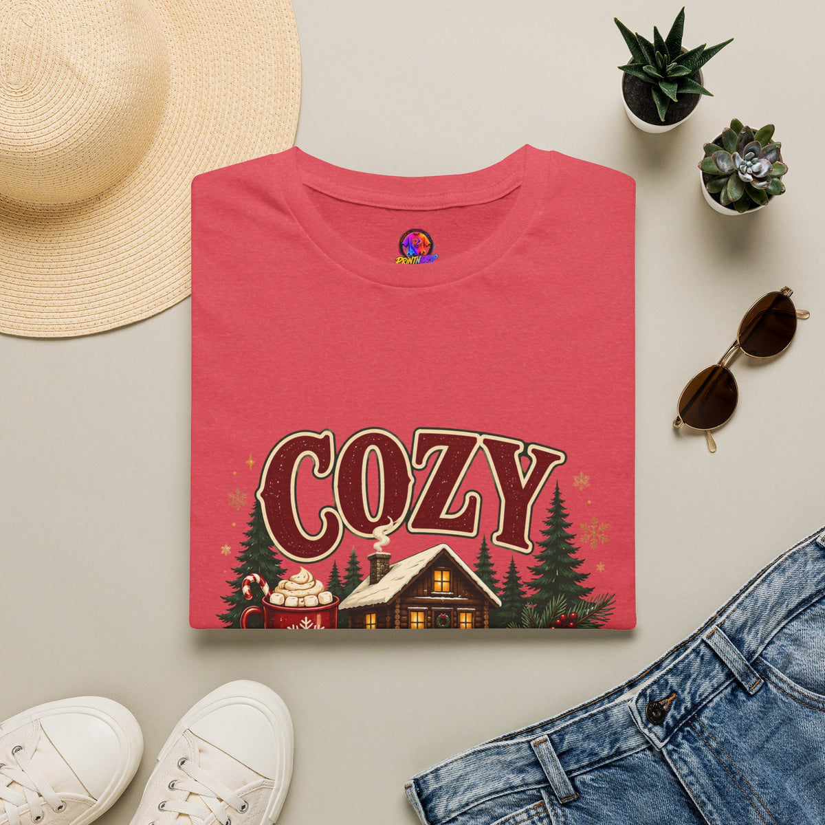Cozy Cabin Christmas T-Shirt