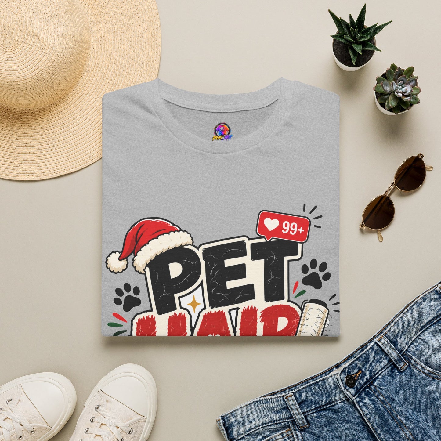 Pet Hair Holiday Tee — Funny Christmas Shirt for Pet Lovers