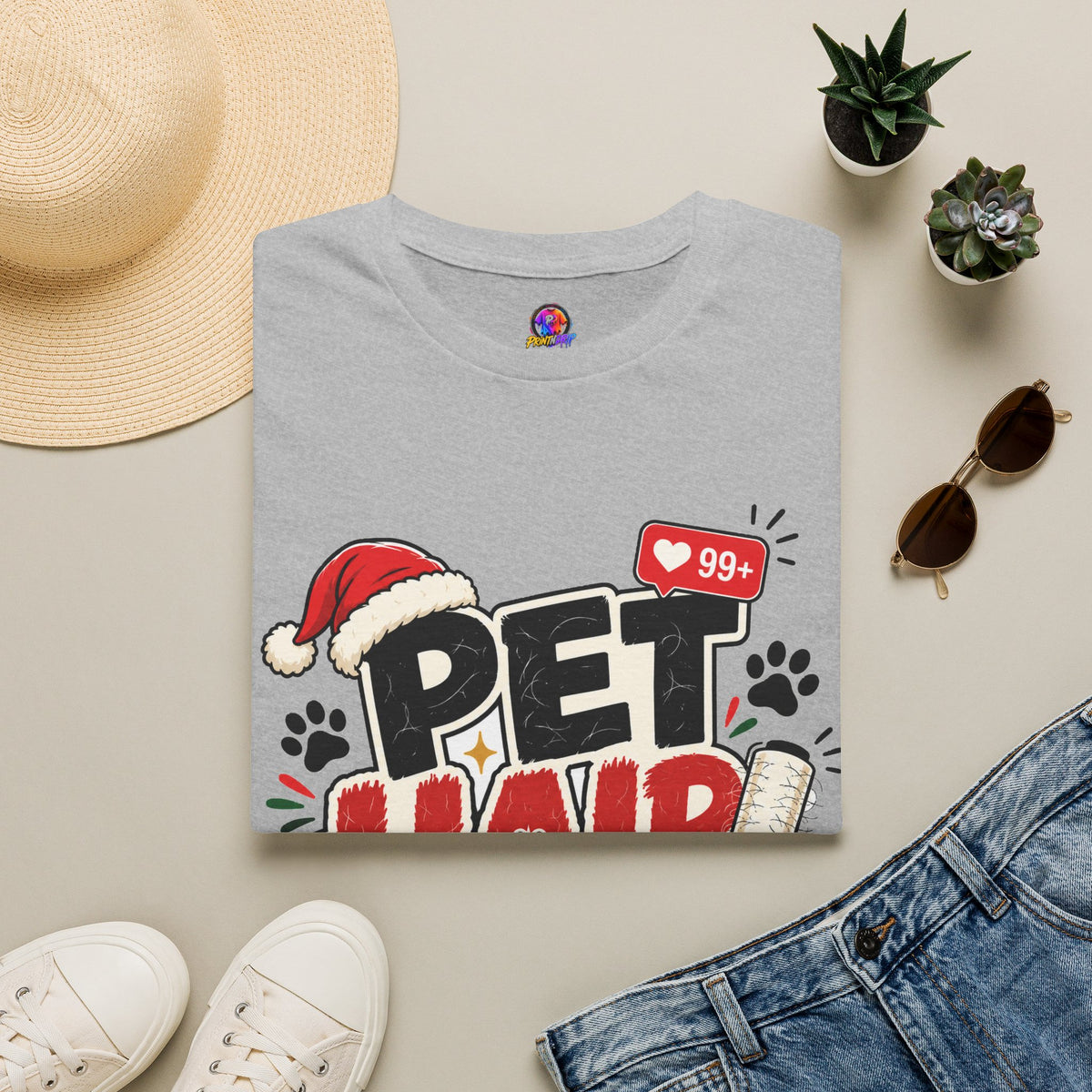 Pet Hair Holiday Tee — Funny Christmas Shirt for Pet Lovers