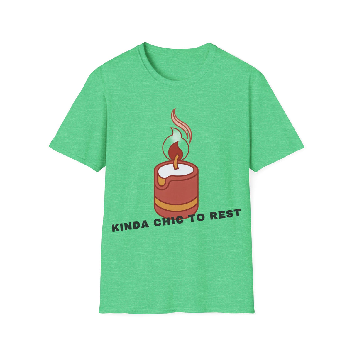 Candle Graphic T-Shirt — 'Kinda Lit' Cozy Candle Tee - Trending Now - September 2026