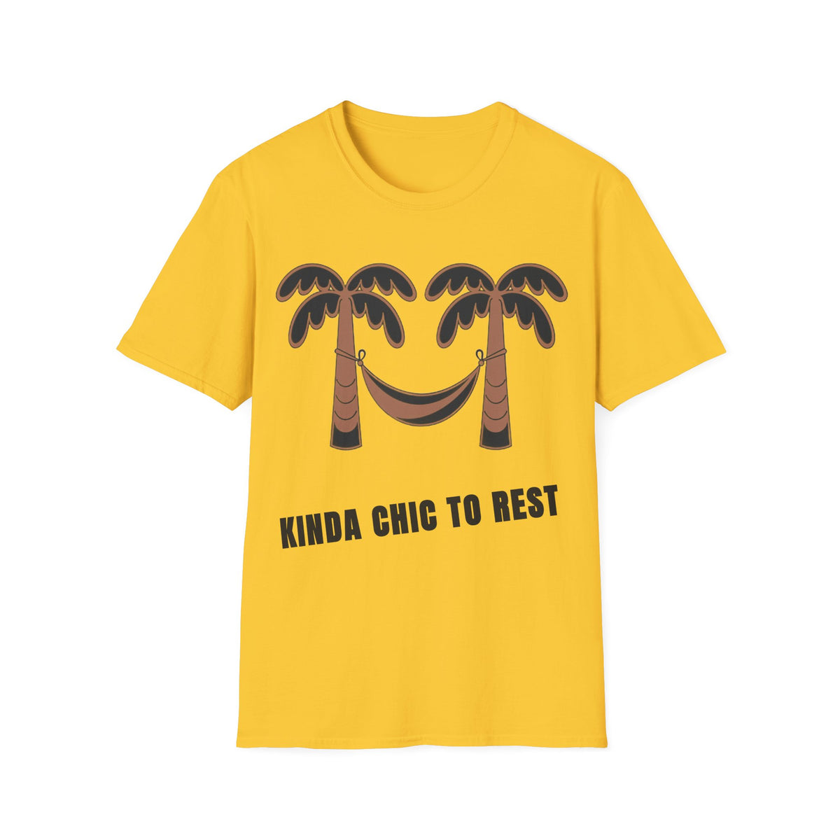 Palm Trees & Hammock T-Shirt — "Kinda Chic to Rest" Tropical Relaxed Tee - Trending Now - September 2026