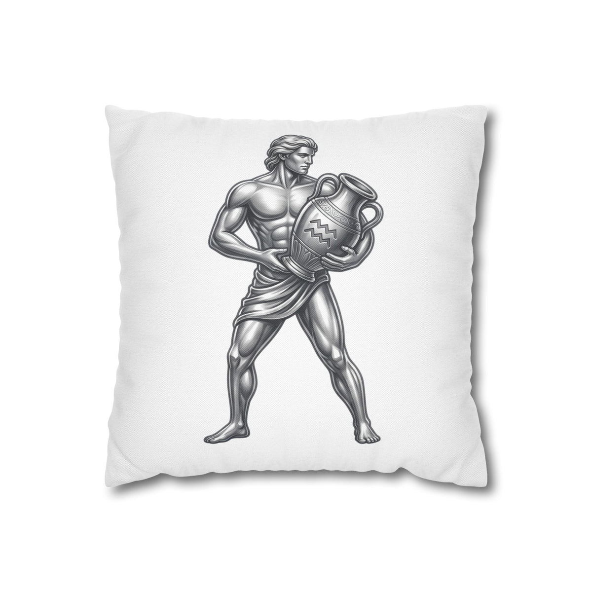 Aquarius Zodiac Pillow pillowcase — Mythical Water Bearer Decorative Throw Pillow
