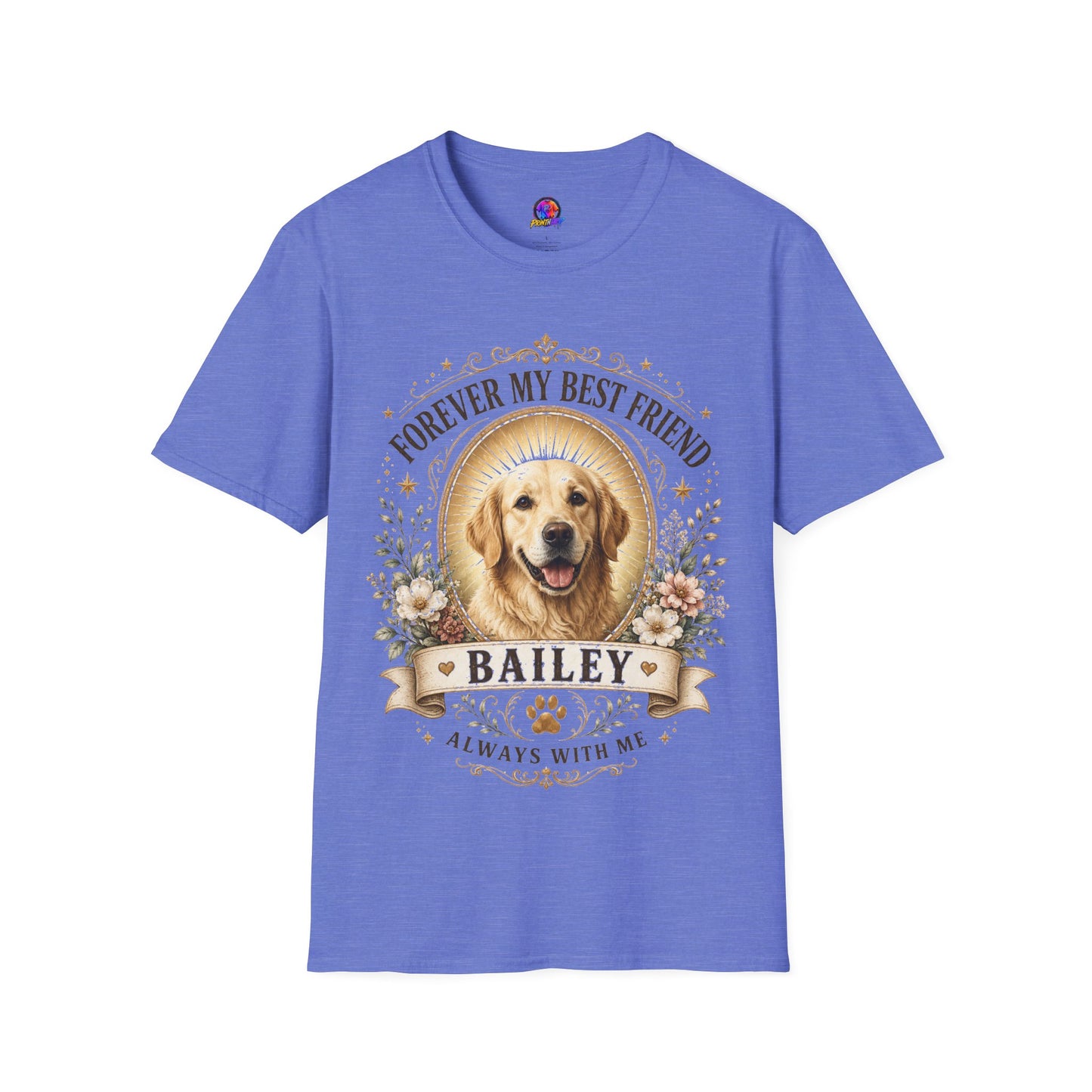 Forever My Best Friend Dog T-Shirt — Personalized Pet Memorial Tee ("Bailey")