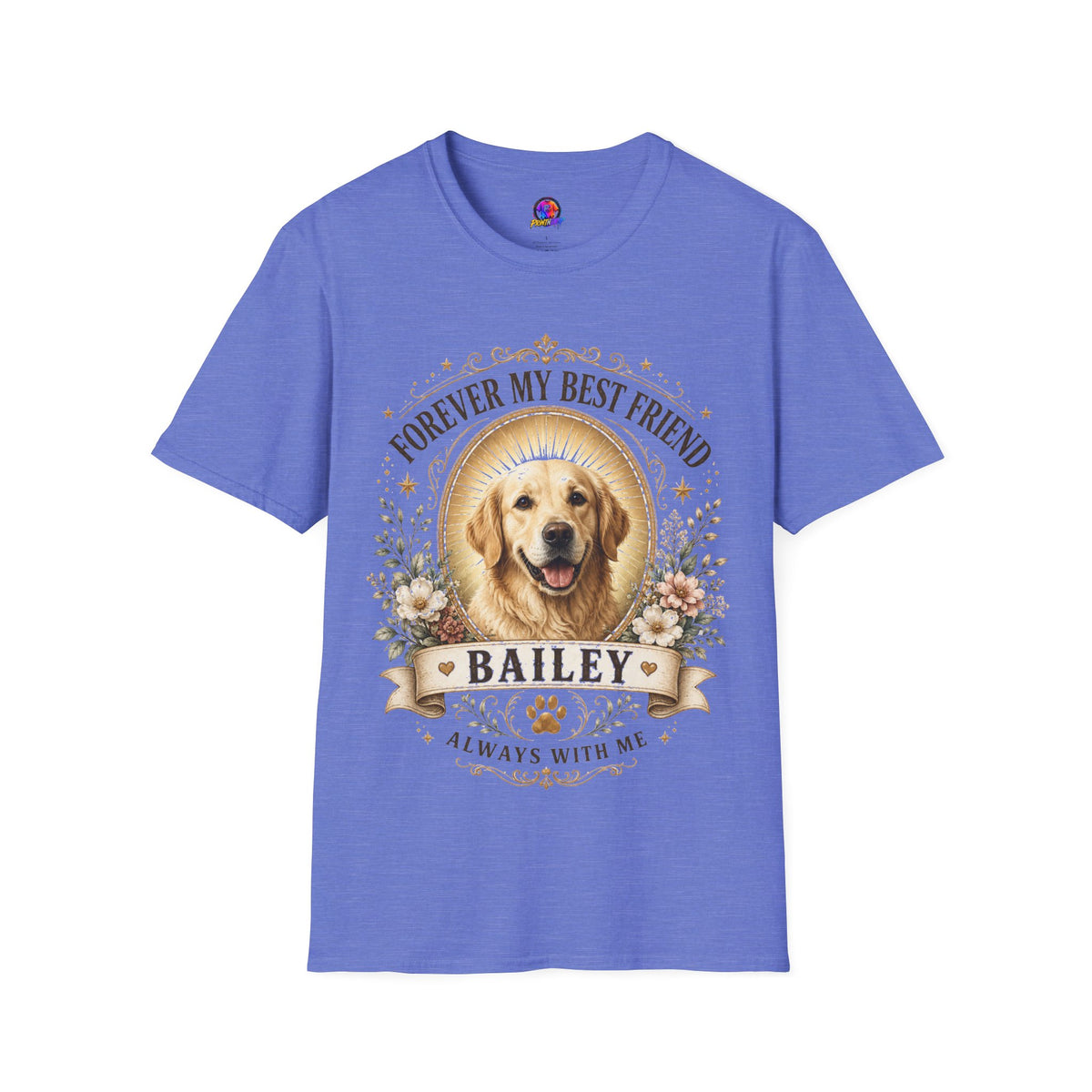 Forever My Best Friend Dog T-Shirt — Personalized Pet Memorial Tee ("Bailey")