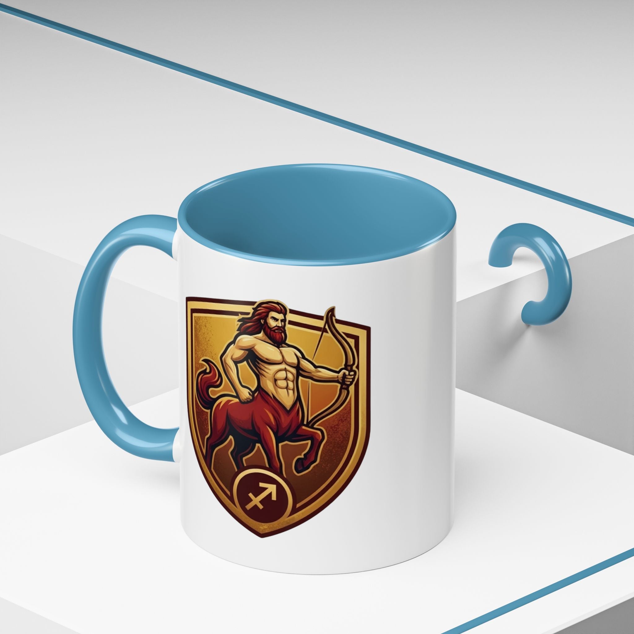 Sagittarius Centaur Coffee Mug — Zodiac Archer Accent Mug (11/15oz)