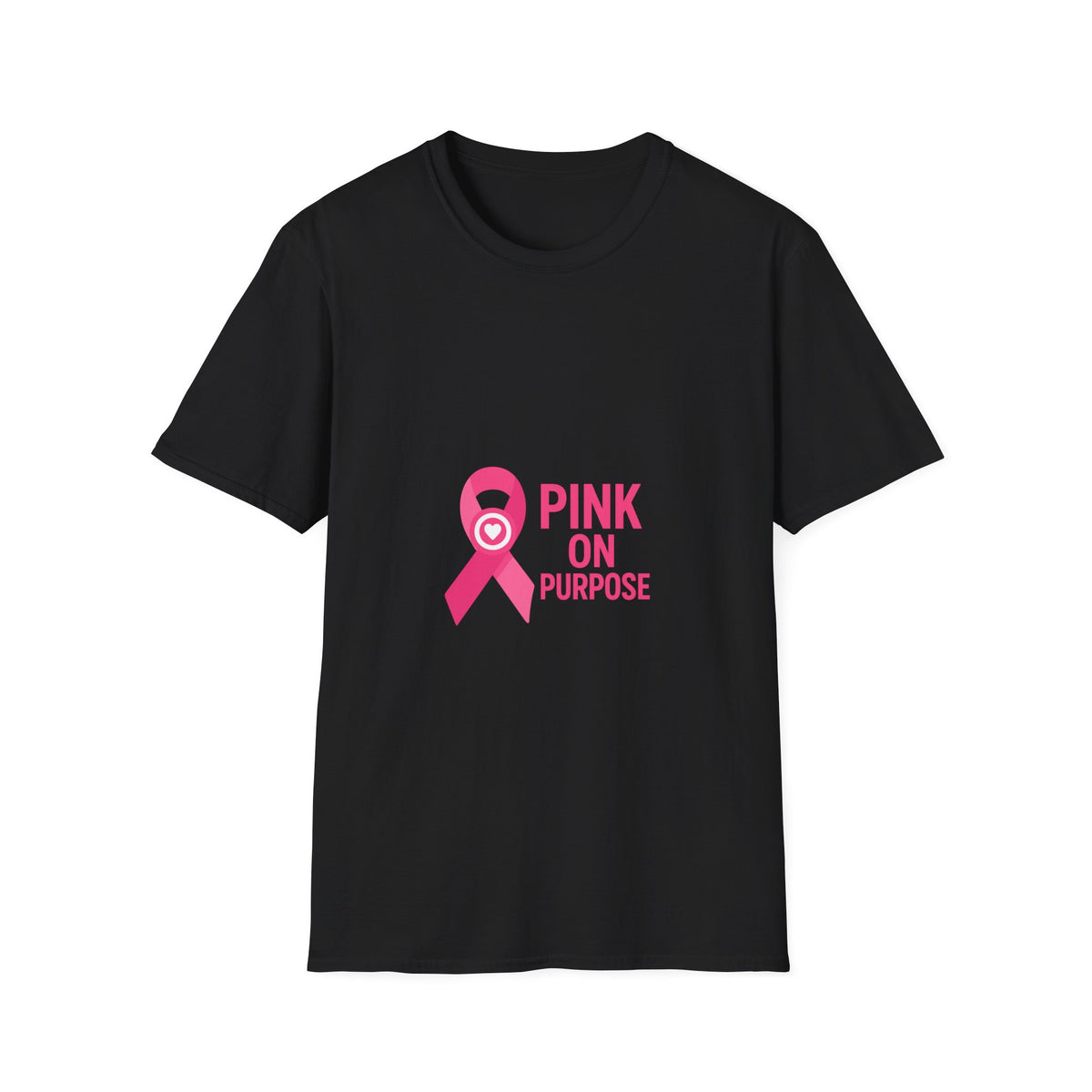 Pink On Purpose T-Shirt — Breast Cancer Awareness Ribbon Tee - Trending Now - October 2026