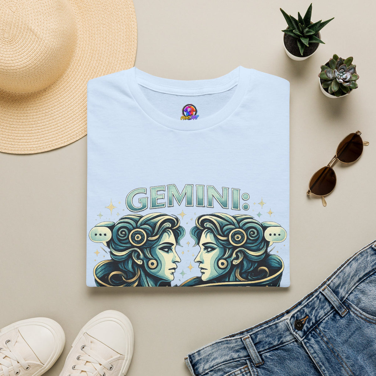Zodiac Gemini Unisex Softstyle T-Shirt