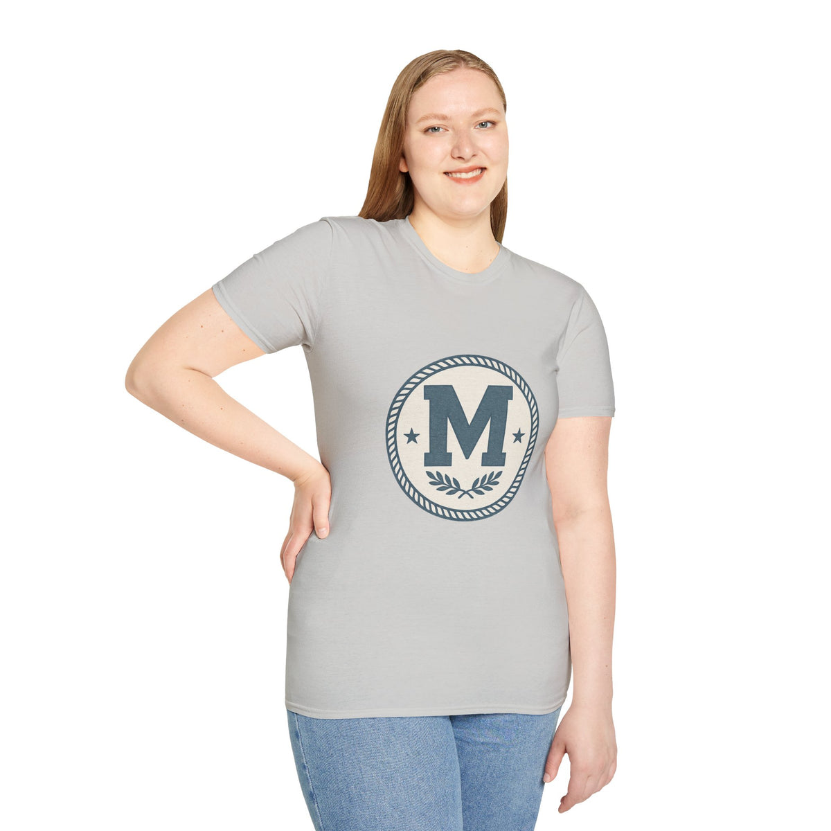 Monogram M Crest T‑Shirt — Vintage Initial Logo Tee - Trending Now - August 2026