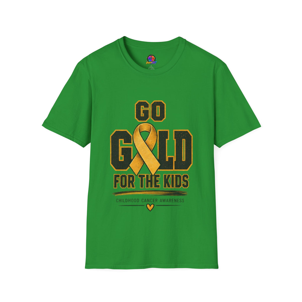 Go Gold For The Kids T-Shirt — Childhood Cancer Awareness Tee