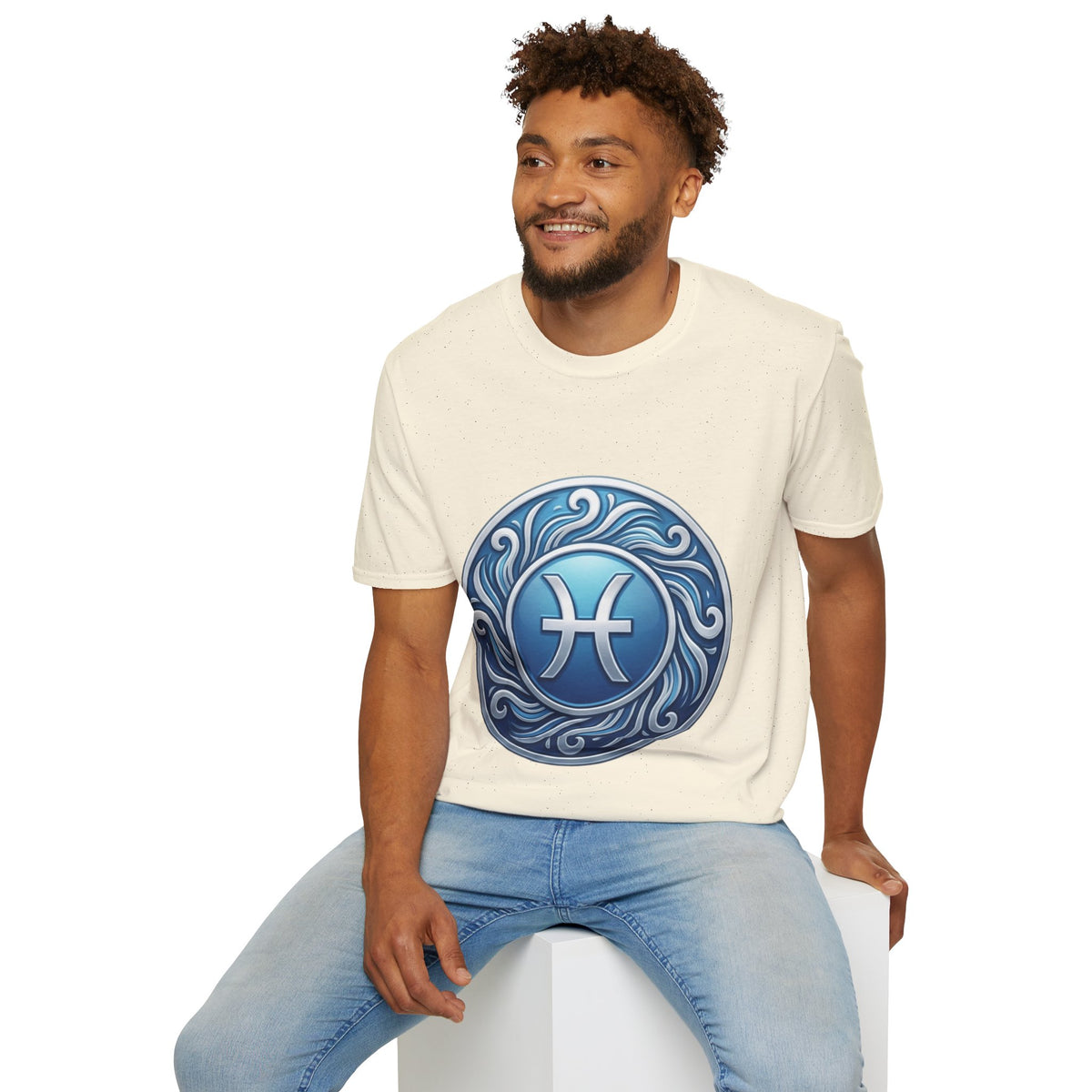 Pisces Zodiac T-Shirt – Blue Water Sign Astrology Tee