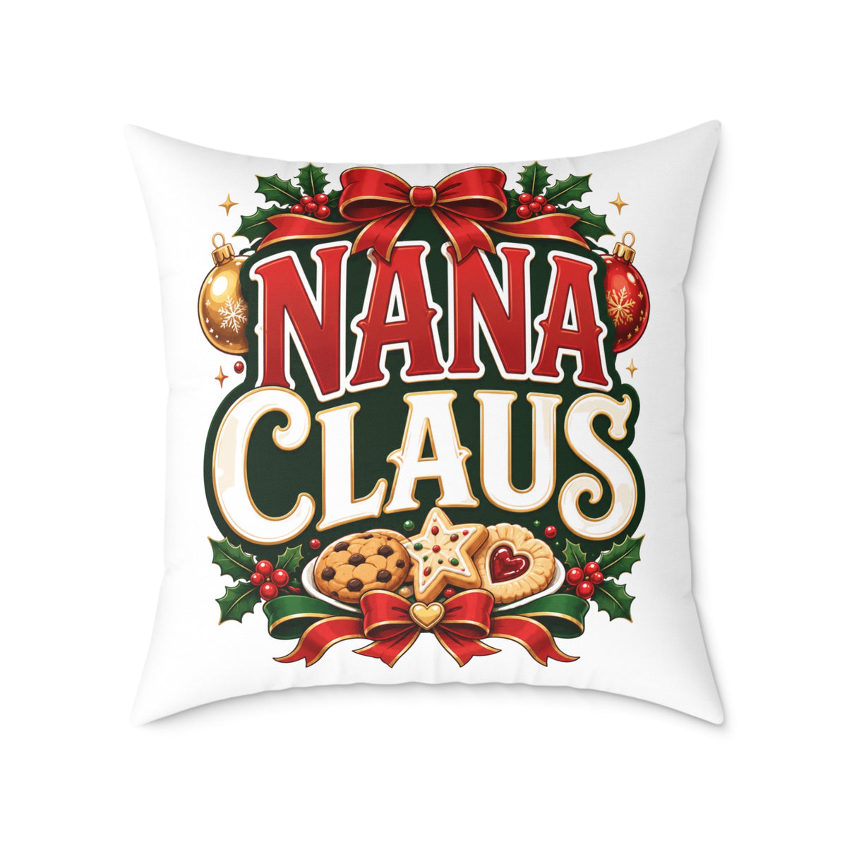 Nana Claus Christmas Pillow