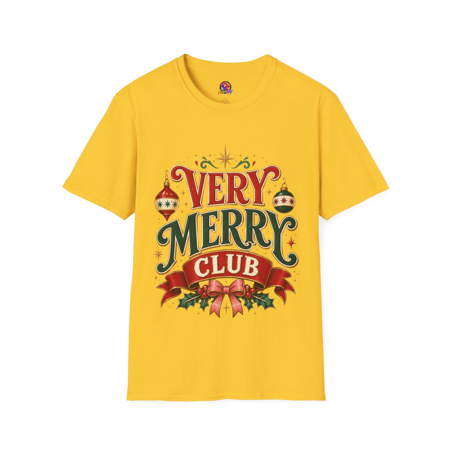 Very Merry Club T-Shirt — Festive Christmas Holiday Tee