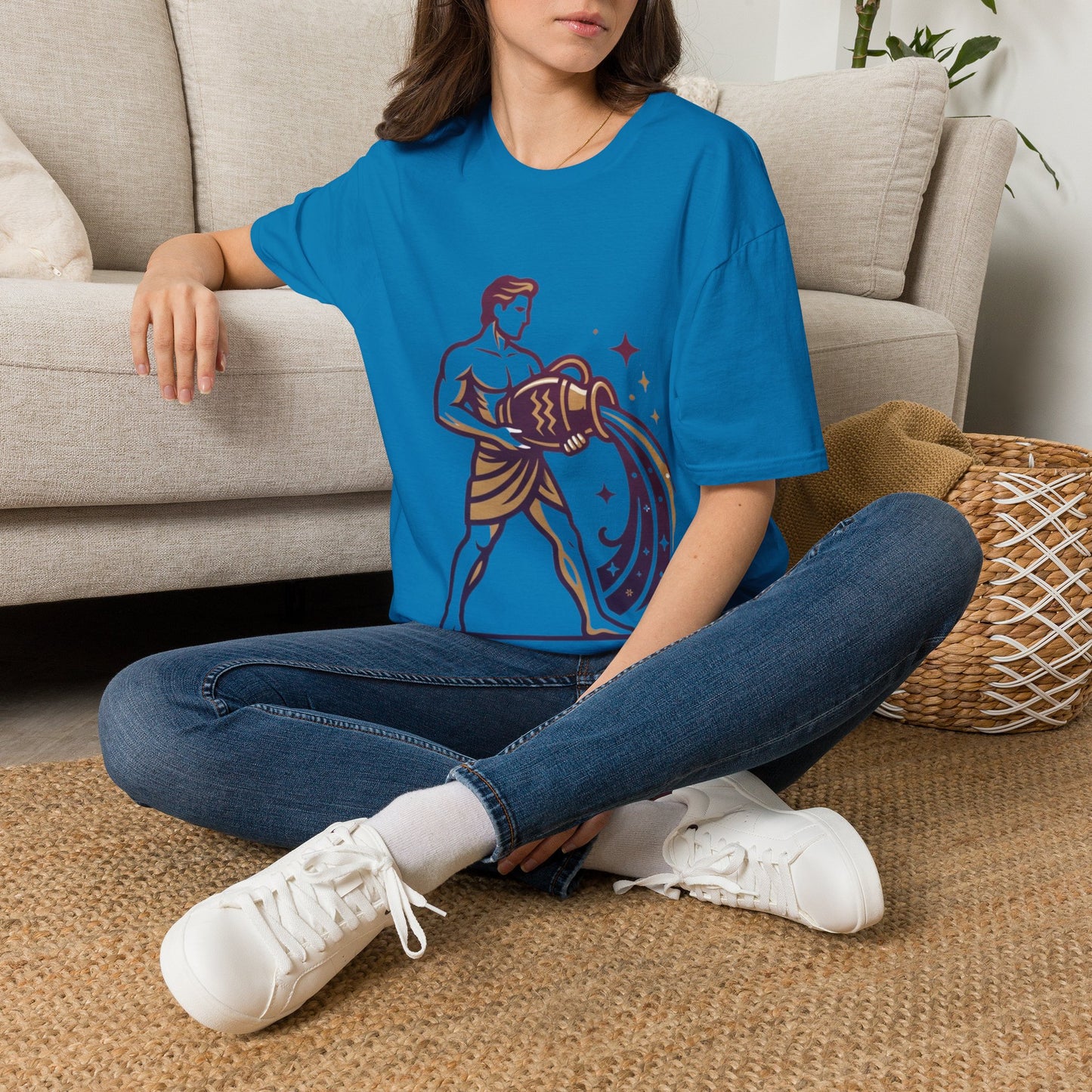 Aquarius Zodiac T-Shirt — Water Bearer Astrology Tee