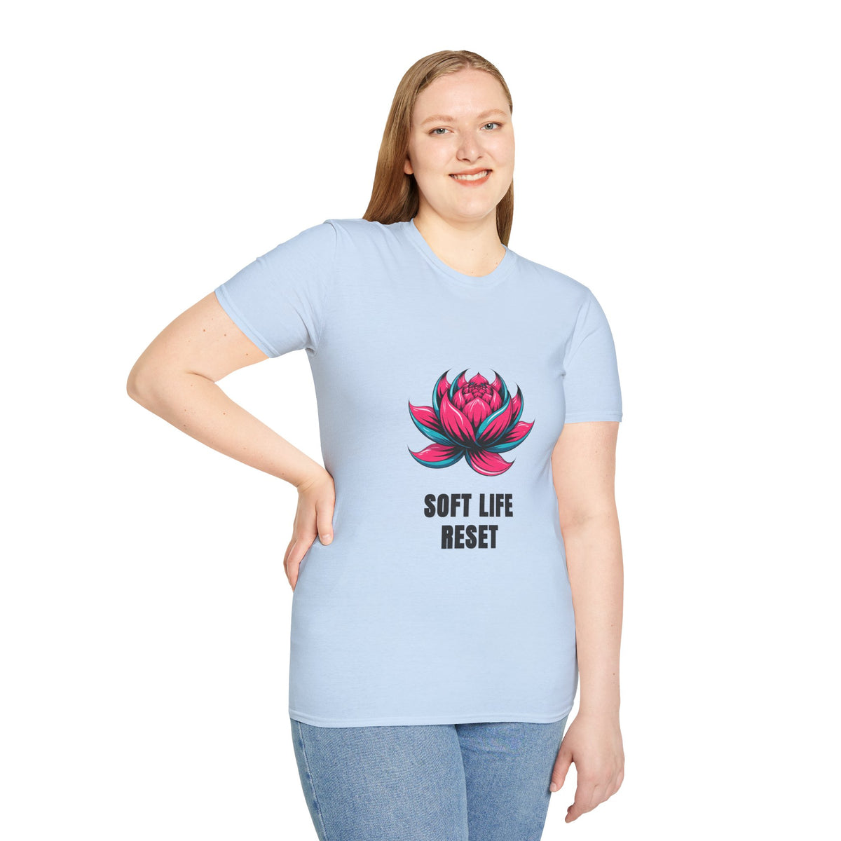 Lotus Graphic T-Shirt — 'Soft Life Reset' Relaxed Tee - Trending Now - August 2026