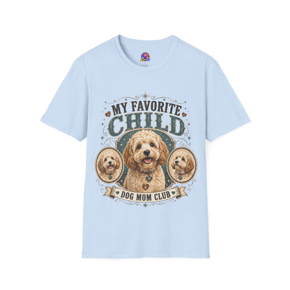 My Favorite Child Dog Mom T-Shirt — Cute Doodle Portrait Pet Lover Tee