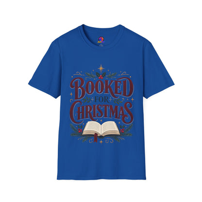 T-Shirt — "Booked for Christmas" Literary Holiday Tee