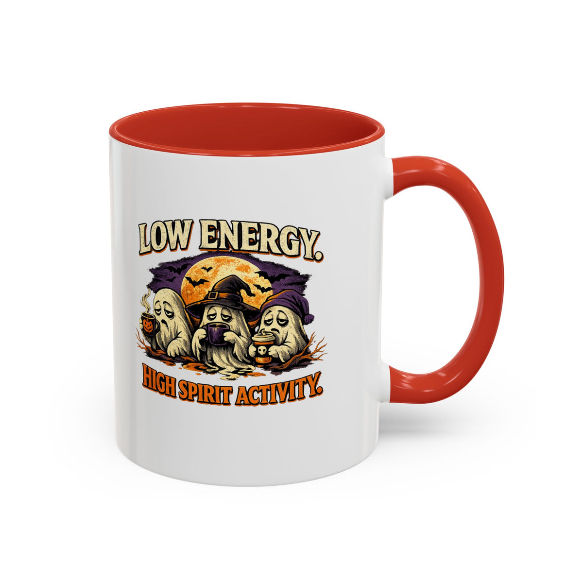 Halloween  Low Energy High Spirit  Accent Coffee Mug