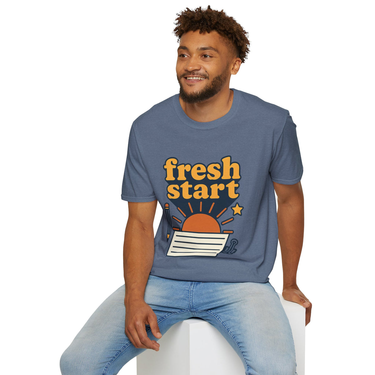 Fresh Start T-Shirt – Retro Sunrise Graphic  - Trending Now - August 2026