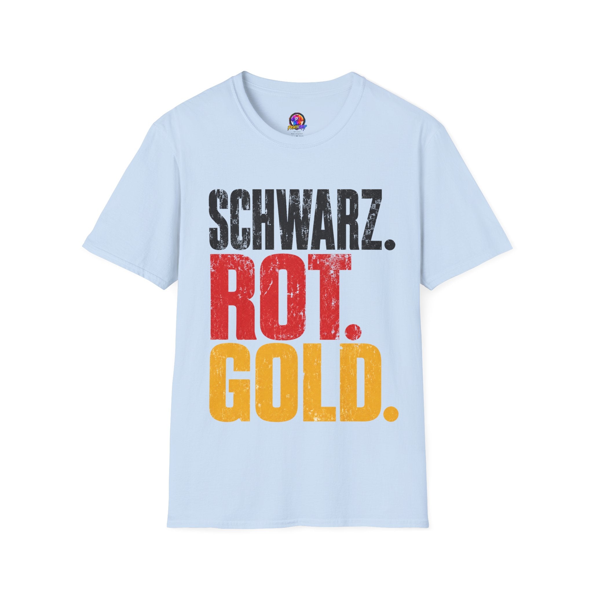Germany Schwarz Rot Gold T-Shirt — German Flag Pride Graphic Tee