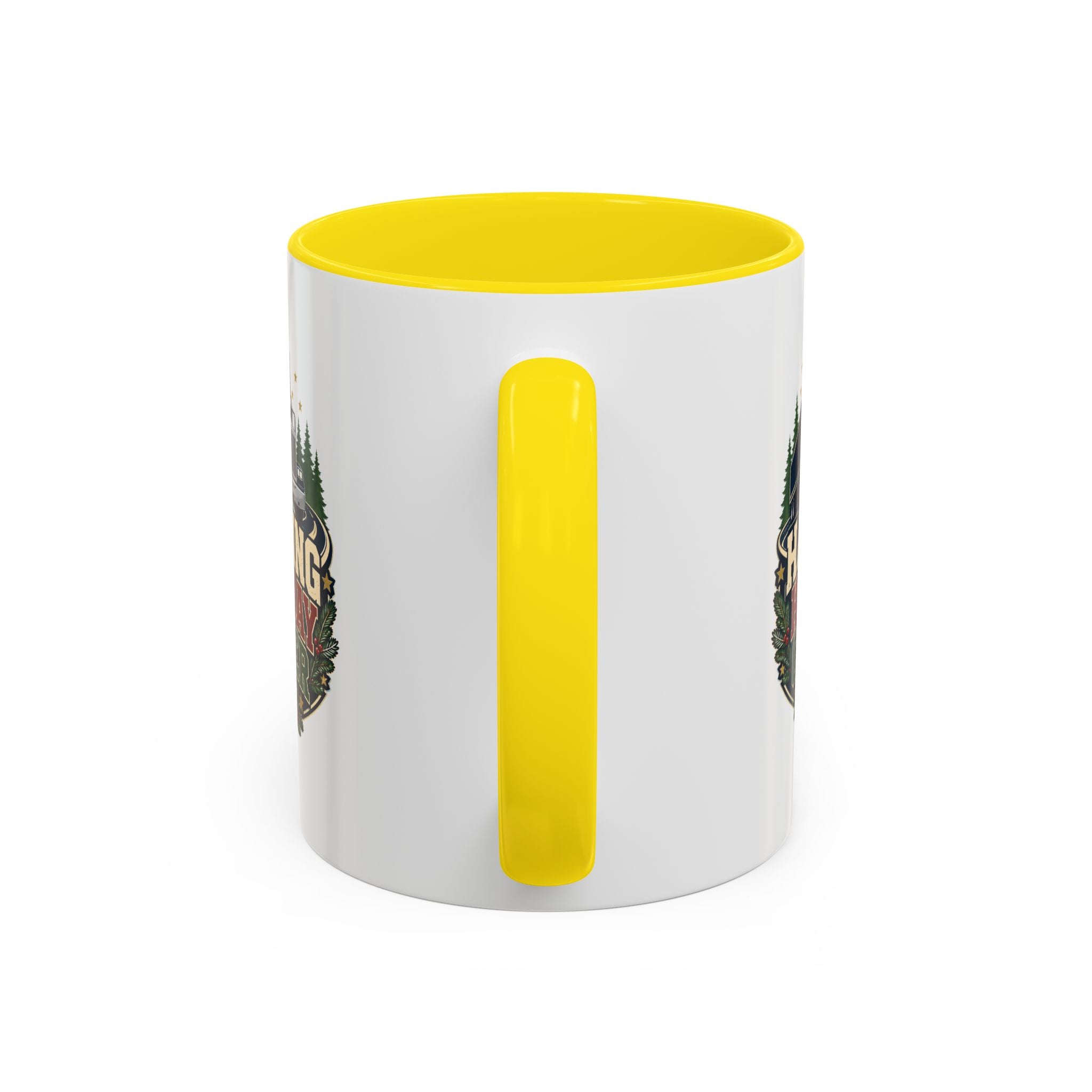 Modern Day Christmas Hauling Holiday Cheer Coffee Mug