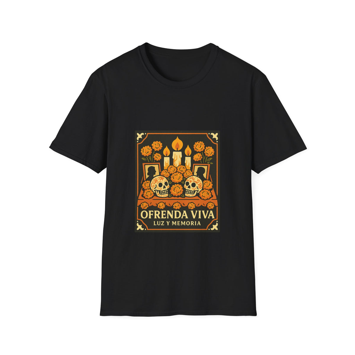Day of the Dead T-Shirt — 'Ofrenda Viva' Calavera Altar Design - Trending Now - October 2026