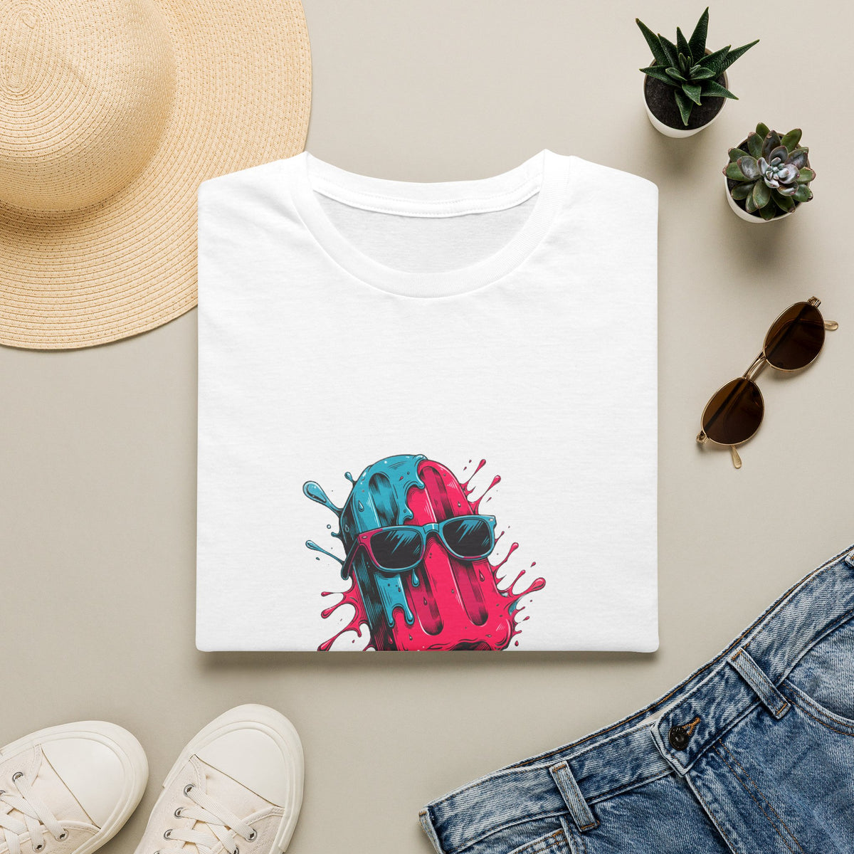 Last Days Of Summer Popsicle Tee - Vibrant Melting Ice Cream Graphic T-Shirt - Trending Now - September 2026