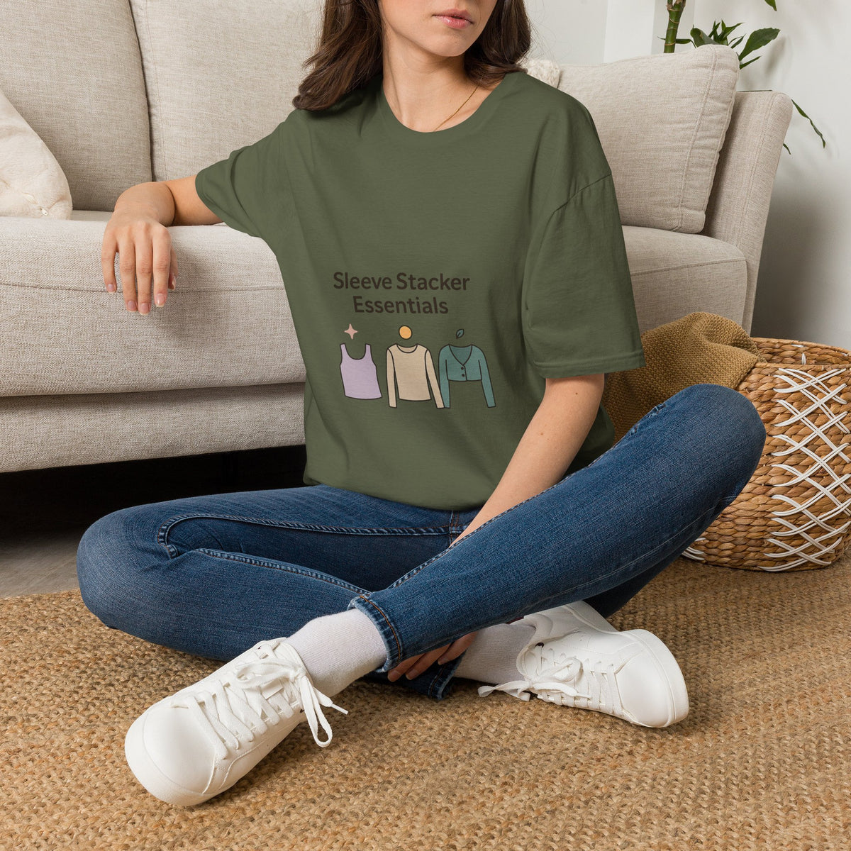 Sleeve Stacker Essentials T-Shirt — Minimalist Layering Outfit Graphic Tee - Trending Now - October 2026