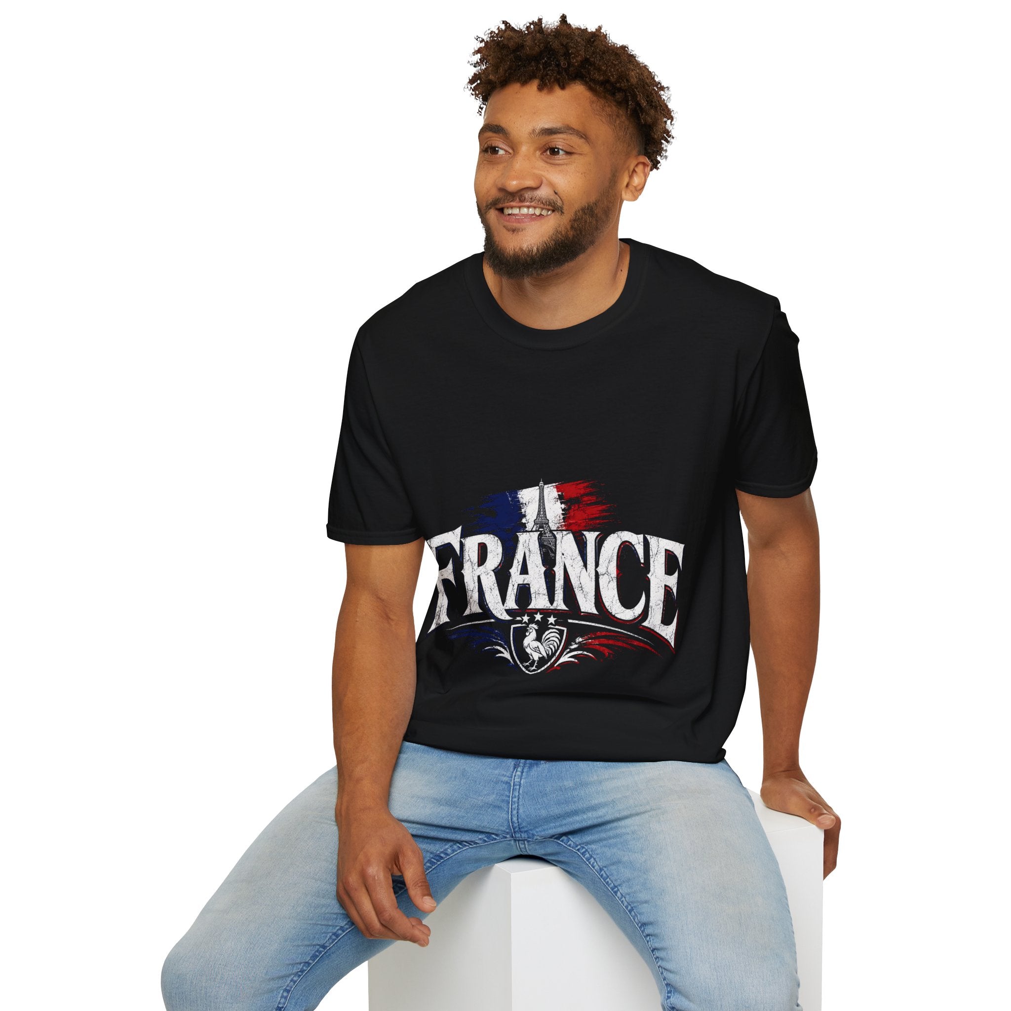France Flag T-Shirt — Vintage Eiffel Tower French Pride Tee