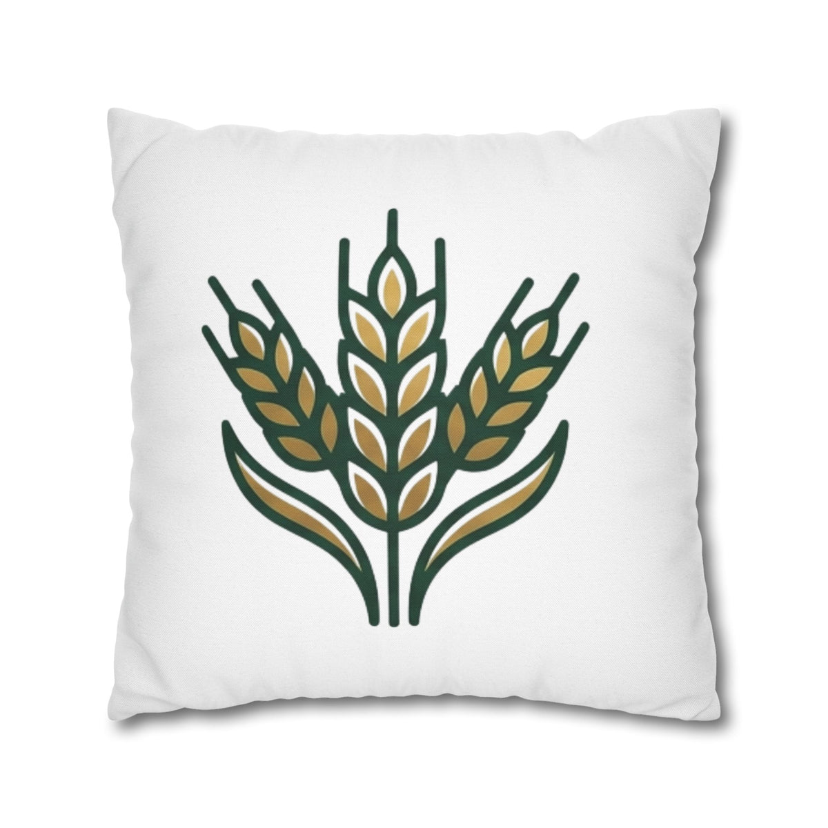 Virgo Wheat Meadow Decorative Pillowcase — Farmhouse Grain Throw Pillow Cover