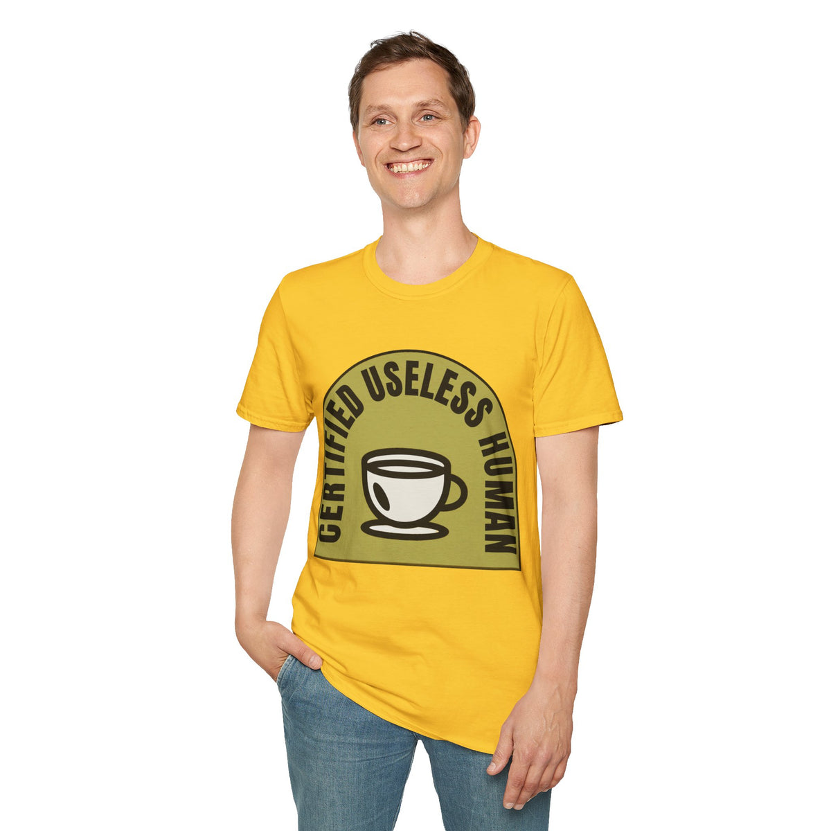 Certified Useless Human T-Shirt — Funny Coffee Lover Graphic Tee - Trending Now - August 2026