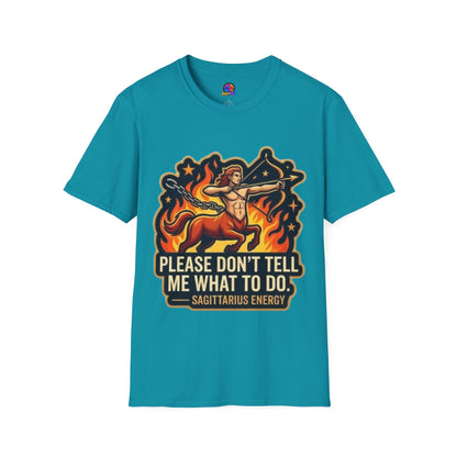 Sagittarius Archer T-Shirt — "Please Don't Tell Me What To Do" Zodiac Graphic