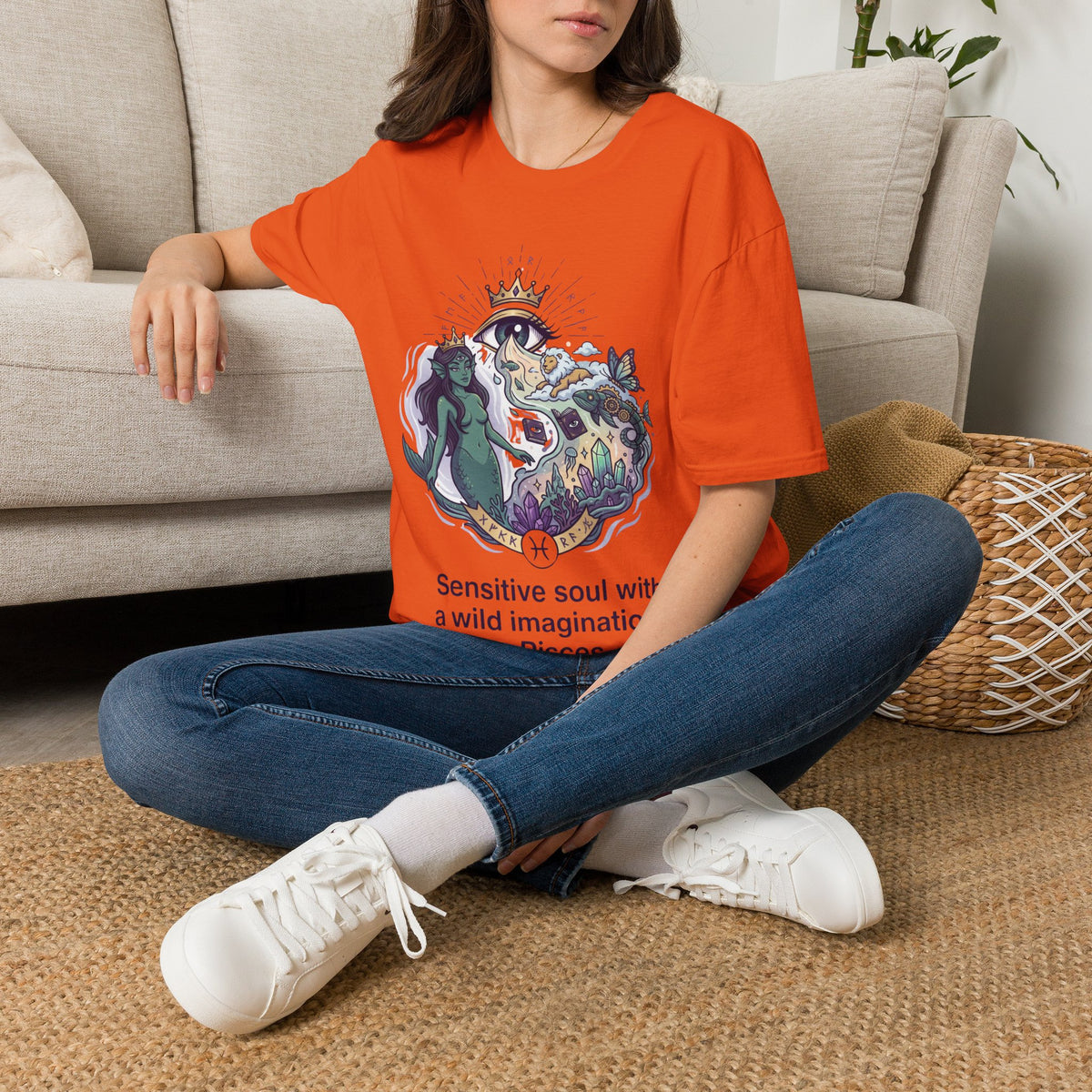 Mystical Mermaid Eye T-Shirt — 'Sensitive soul with a wild imagination' Graphic Tee