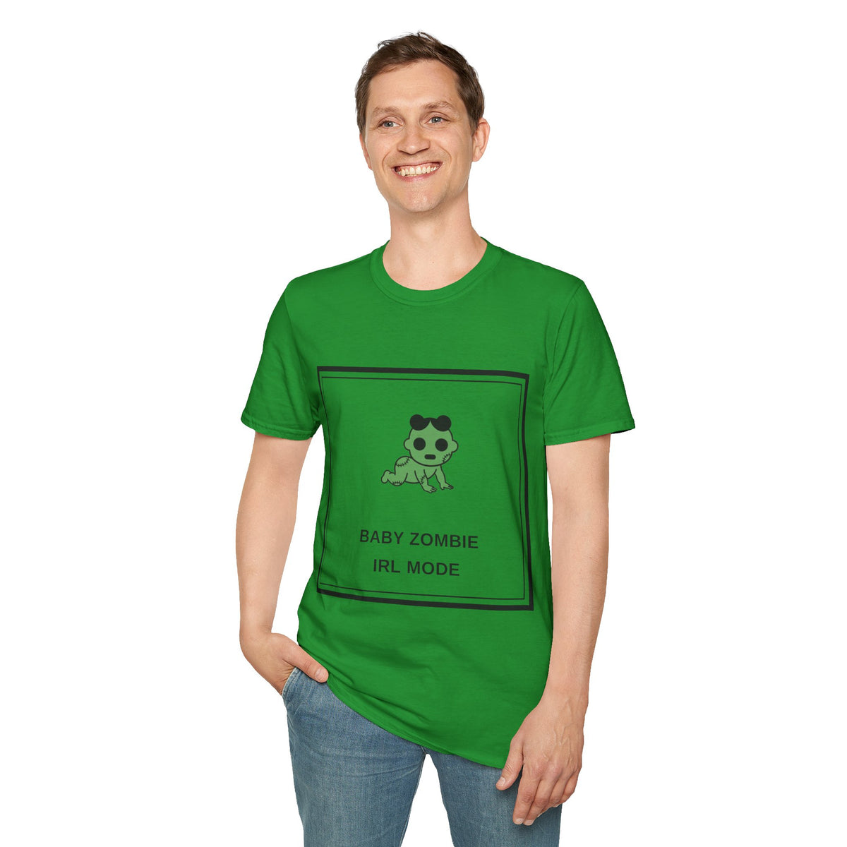 Baby Zombie T-Shirt — Cute Green Cartoon 'Baby Zombie IRL Mode' Graphic Tee - Trending Now - August 2026