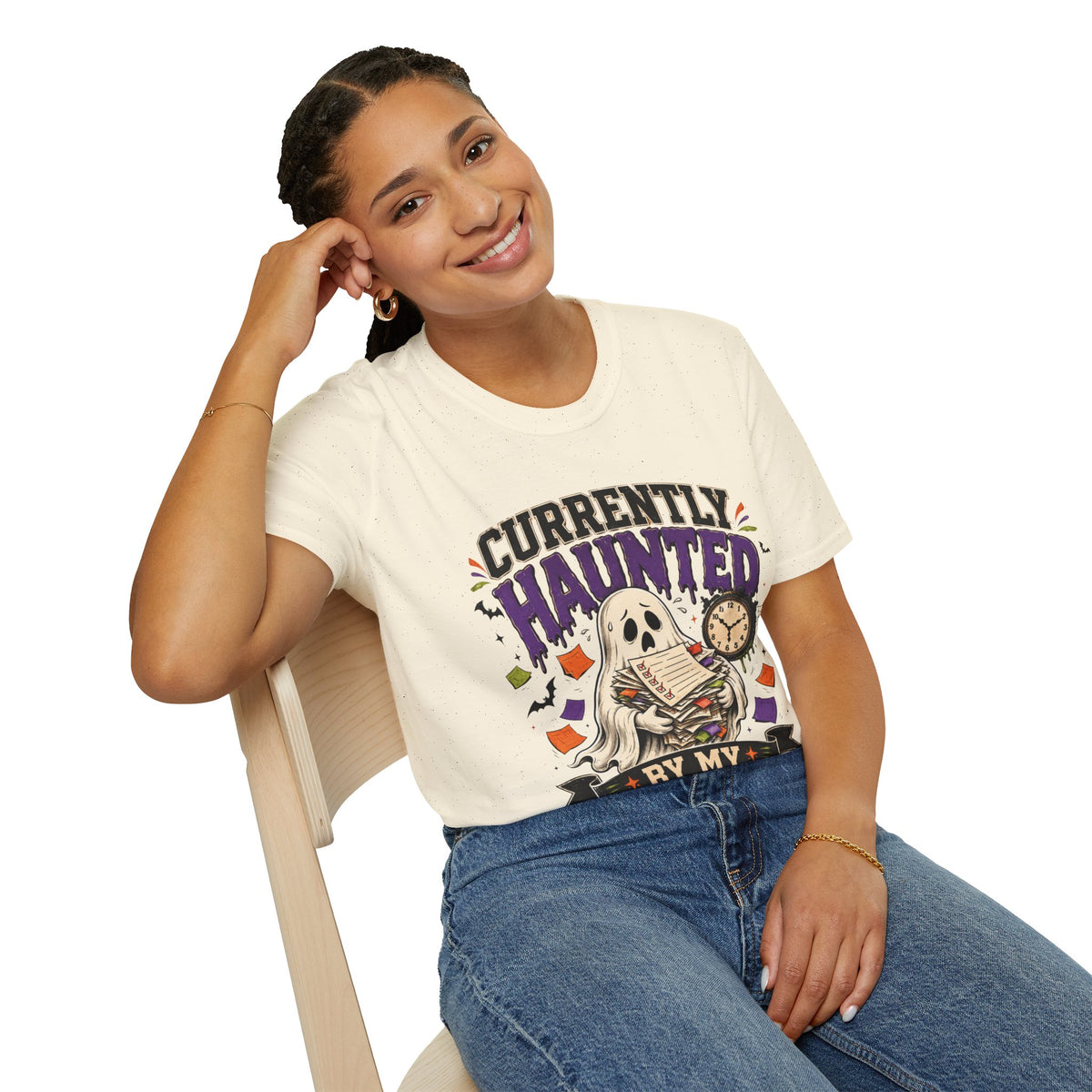 Halloween Currently Haunted Unisex Softstyle T-Shirt