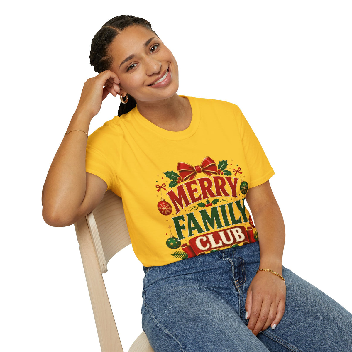 Merry Family Club Christmas T-Shirt