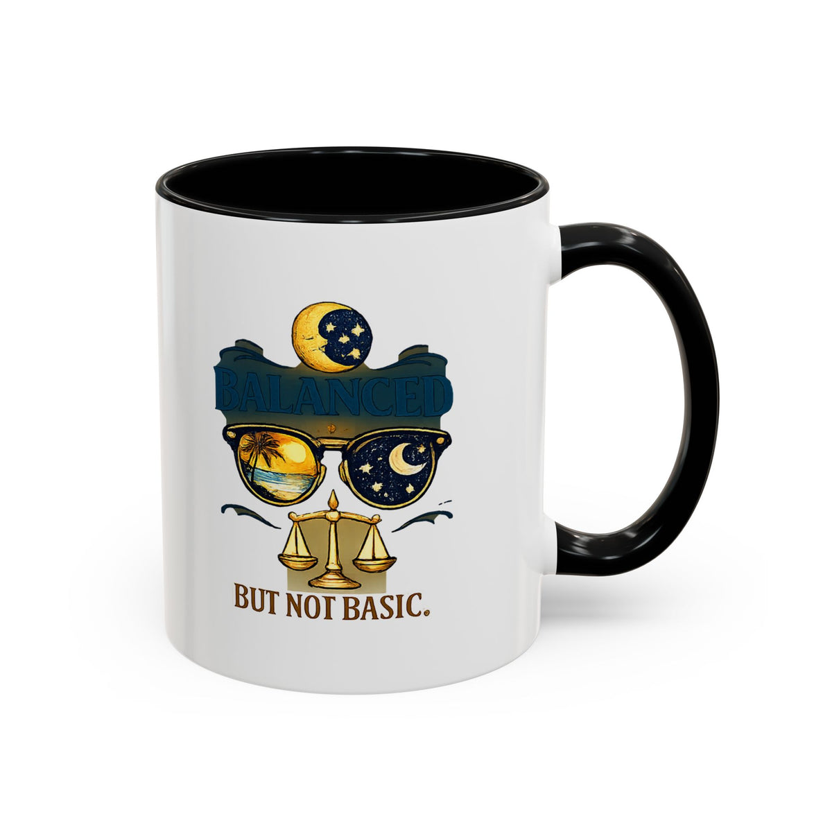 Libra Zodiac Accent Coffee Mug