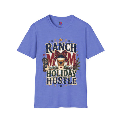 Ranch Mom Holiday Hustle T-Shirt — Festive Western Mom Tee