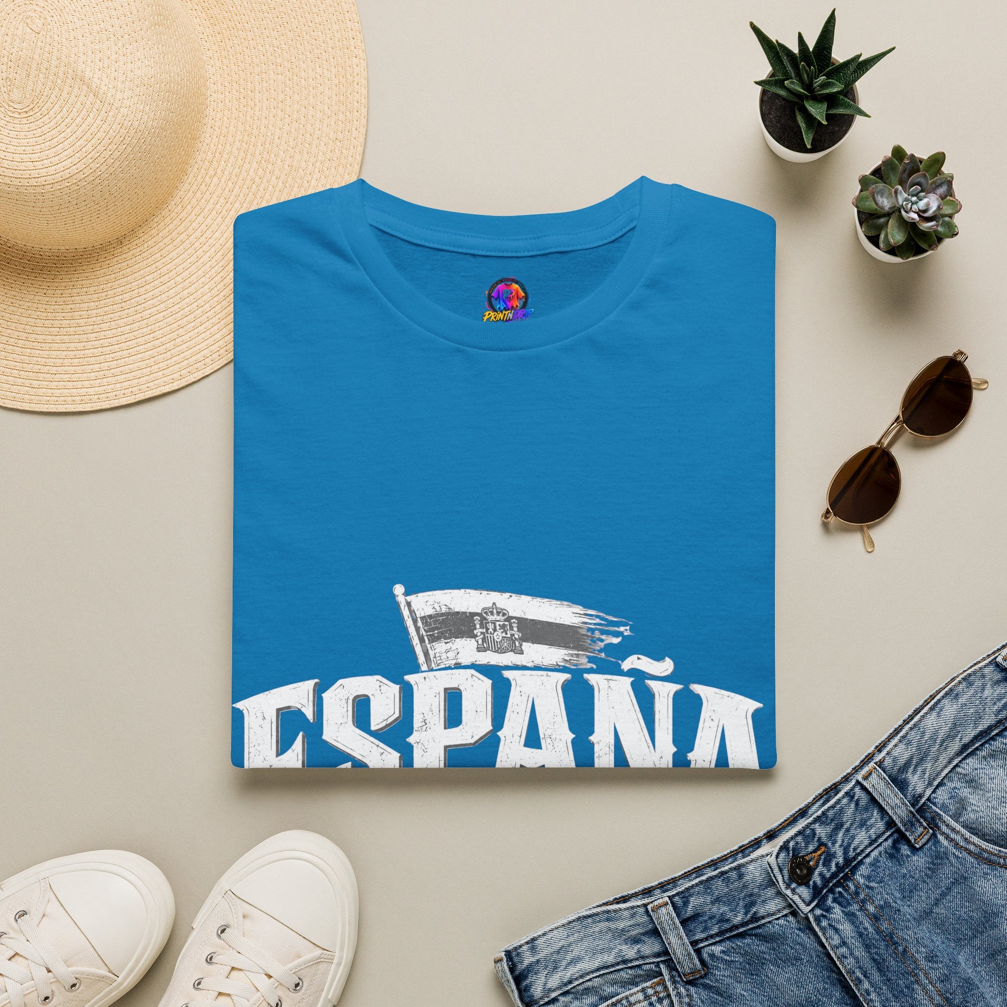Spain Vintage T-Shirt — Retro Spanish Flag Tee