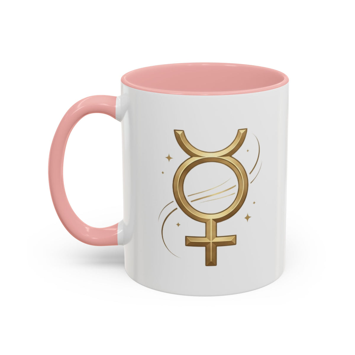 Virgo Zodiac Mercury Mug — Gold Zodiac Astrology Coffee Cup