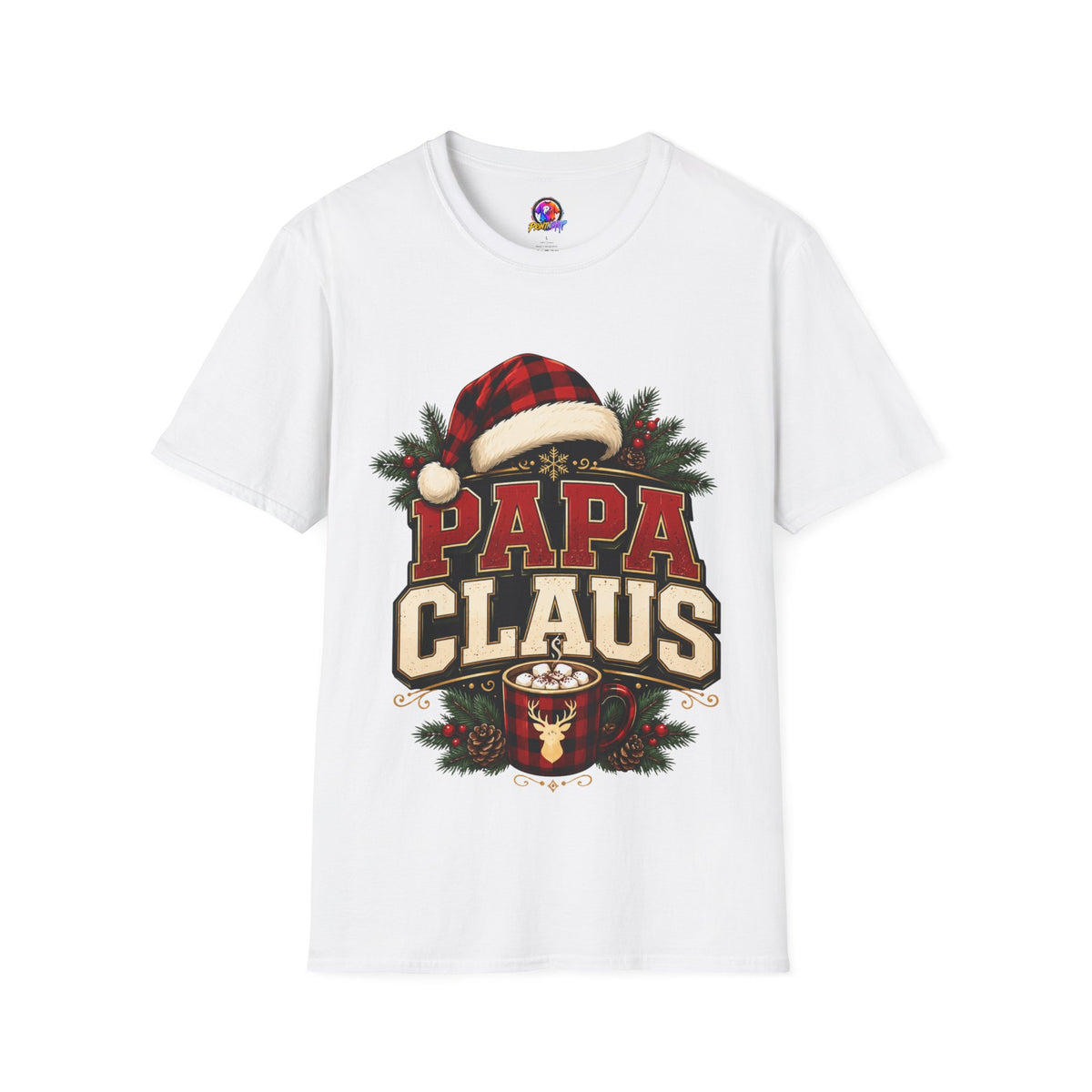 Papa Claus T-Shirt — Festive Holiday Dad Christmas Tee