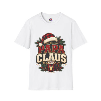 Papa Claus T-Shirt — Festive Holiday Dad Christmas Tee