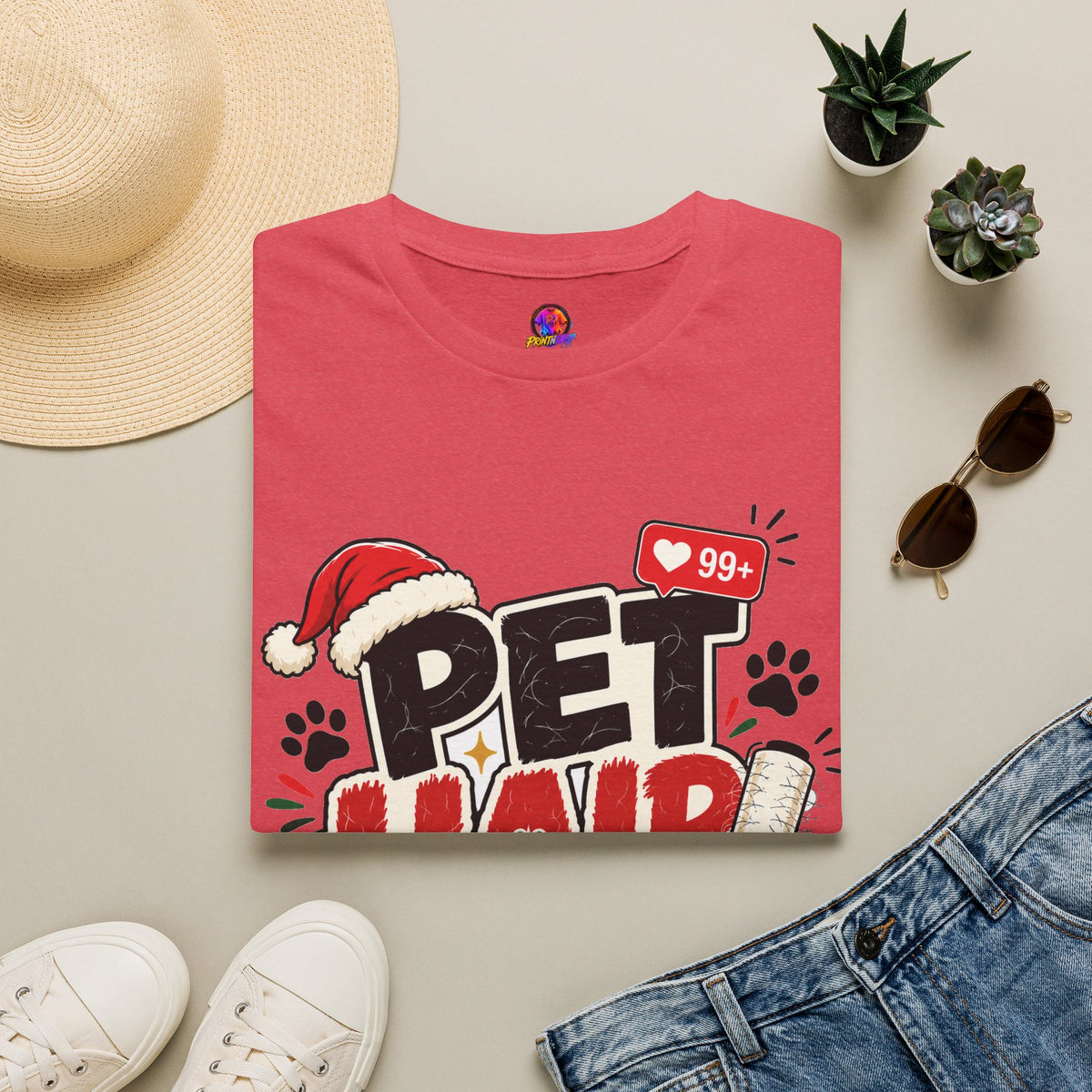 Pet Hair Holiday Tee — Funny Christmas Shirt for Pet Lovers